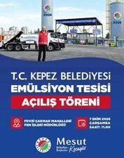 KEPEZ’İN YOLLARINDA TASARRUF DÖNEMİ:EMÜLSİYON TESİSİ AÇILIYOR